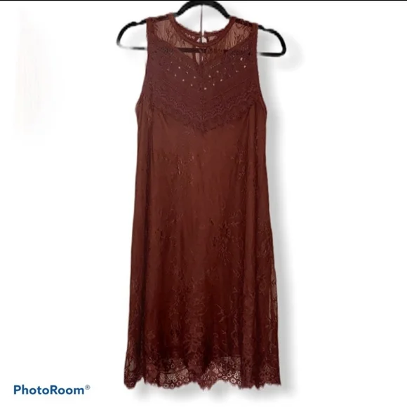 Maurices Dresses Sexy Maurices Burgundy Lace Sleeveless Dress